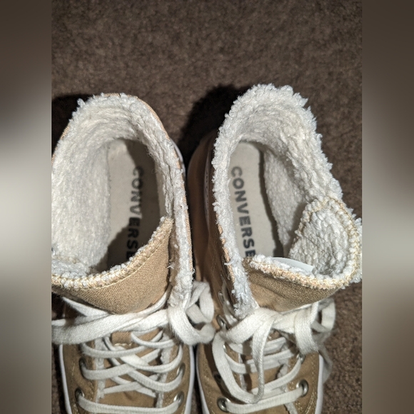 Converse Tan Lugged Platform High Tops - Picture 4 of 7